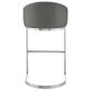 Blue River Katherine 26" Counter Stool with Gray Cushion in Brushed Stainless Steel, , large