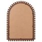 Creative Coop Willa Wood Ball Framed Arched Wall Mirror in Walnut, , large