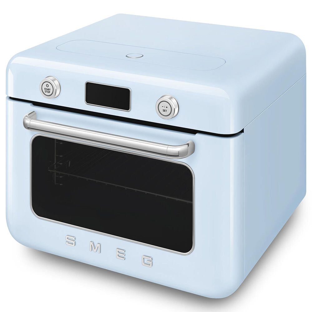 SMEG 1.06 Cu. Ft. Countertop Combi Steam Oven in Pastel Blue, , large