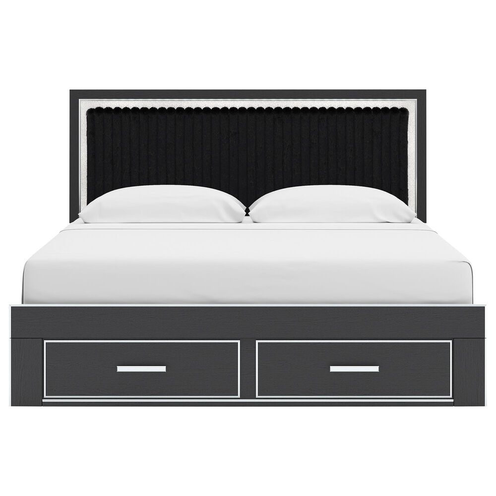 Ashley Zuraleus 5-Piece King Storage Bedroom Set in Matte Black, , large