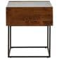 Ashley Rusitori End Table in Light Brown, Matte Black and White, , large