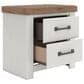 Ashley Savonport Full Storage Bed with Dresser Chest and Nightstand in White and Brown, , large