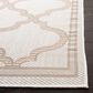 Safavieh Bermuda 5" Square Ivory and Beige Indoor/Outdoor Area Performance Rug, , large