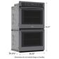 Samsung 30" Built-In Double Electric Wall Oven in Black Stainless Steel, , large