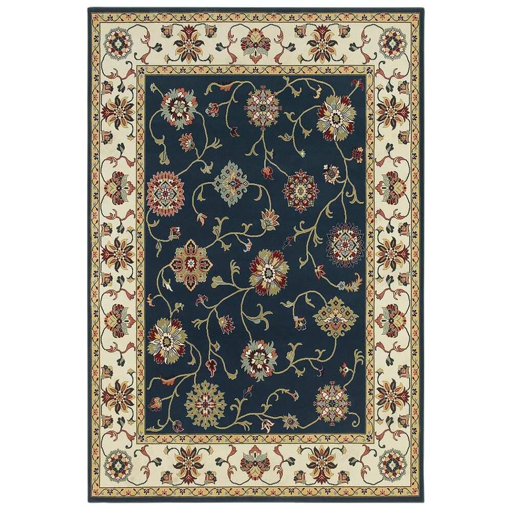 Oriental Weavers Kashan 2336B 2"3" x 7"6" Navy Runner, , large