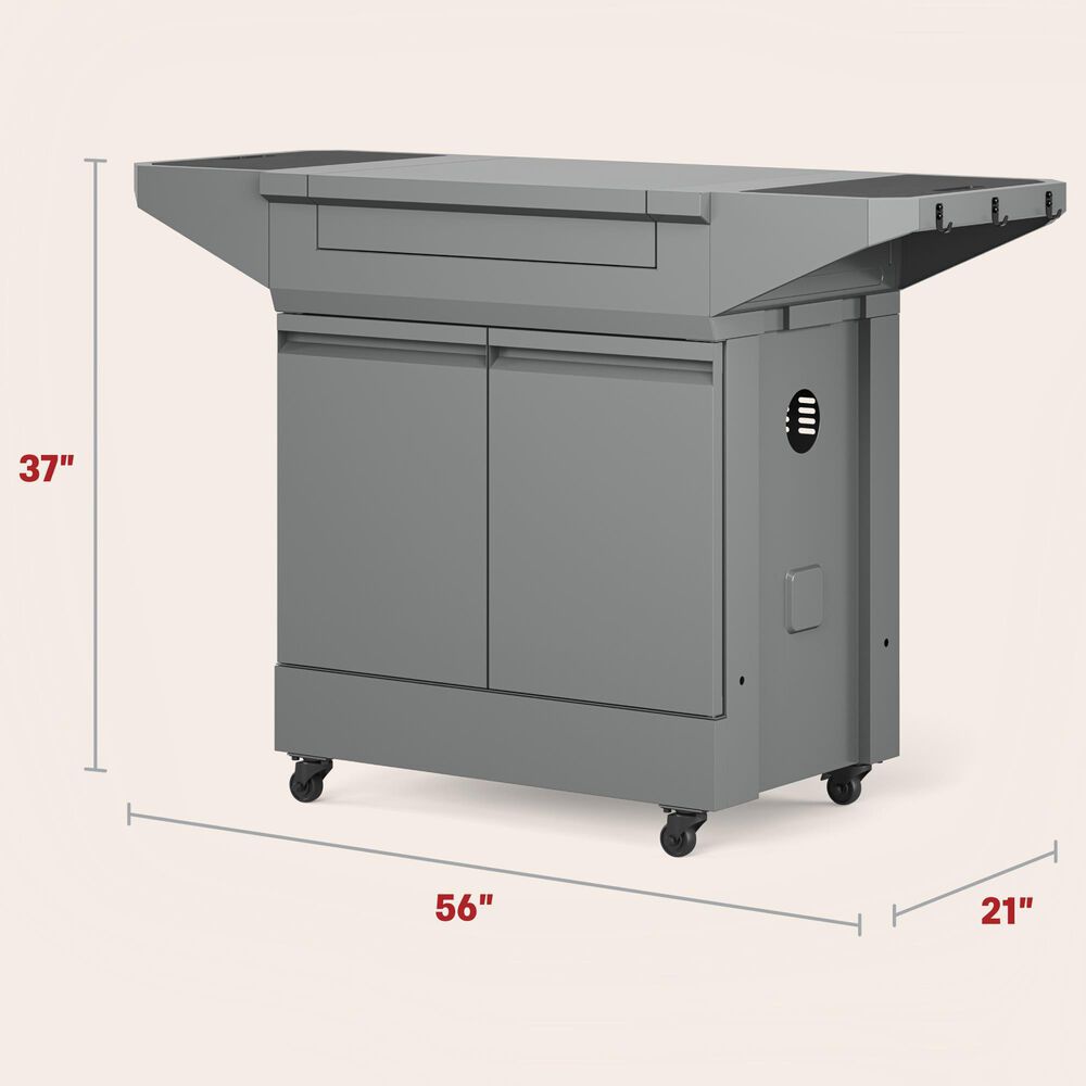 TYTUS Emberwood Grill Cart in Gunmetal Gray, , large