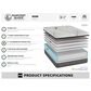 Harvest Sleep Rose Firm Hybrid Twin Mattress in a Box, , large