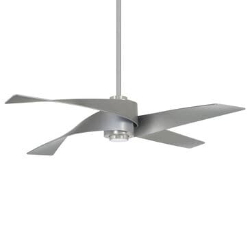 Minka-Aire Artemis IV 64" Ceiling Fan with LED Light and Silver Blades in Brushed Nickel, , large