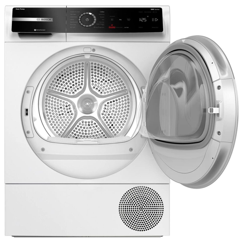 Bosch 500 Series 4.0 Cu. Ft. Front Load Electric Dryer with Heat Pump in White, , large