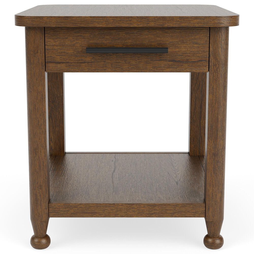 Riverside Furniture Calhoun End Table in Whiskey Oak, , large