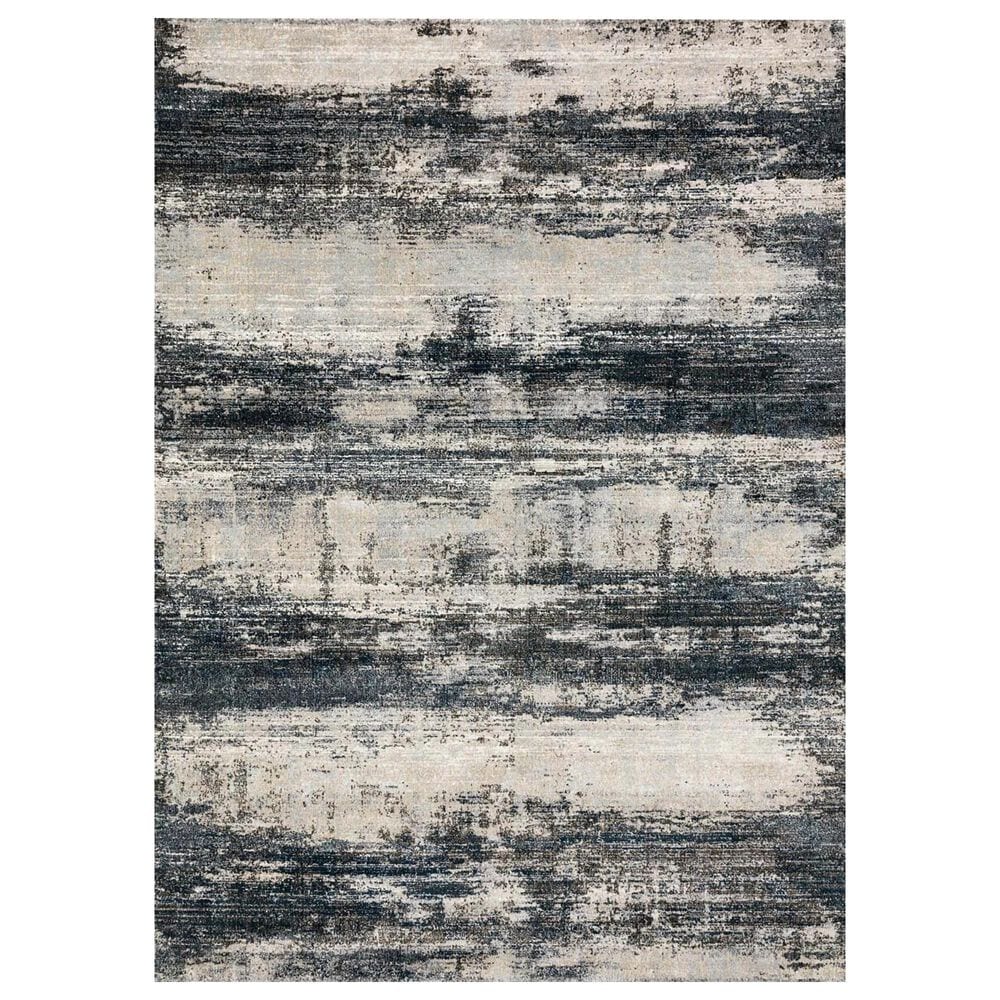 Loloi Augustus AGS-07 2"7" x 7"8" Navy and Stone Area Rug, , large
