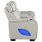 Titanic Furniture All Star Power Reclining Loveseat with Power Headrest in Gray, , large