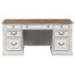 Belle Furnishings Magnolia Manor Jr Executive Desk in White, , large
