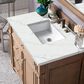 James Martin Vanities Bristol 36" Single Bathroom Vanity in Whitewashed Walnut with 3 cm Ethereal Noctis Quartz Top and Rectangular Sink, , large