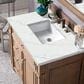 James Martin Vanities Bristol 36" Single Bathroom Vanity in Whitewashed Walnut with 3 cm Ethereal Noctis Quartz Top and Rectangular Sink, , large