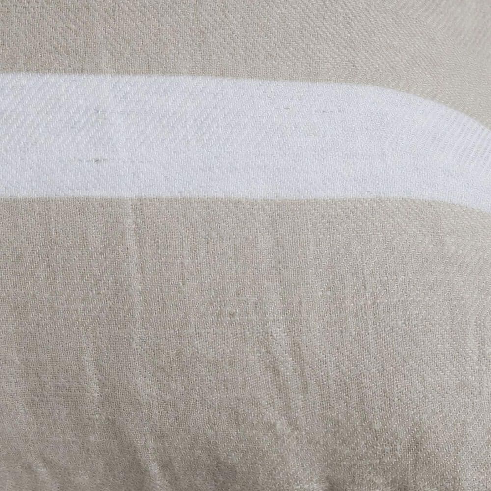 Pom Pom At Home Rory Standard Sham in Flax and White, , large