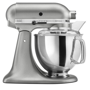 KitchenAid 5 Quart Artisan Stand Mixer in Contour Silver, , large