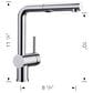 Blanco Linus Pullout Kitchen Faucet with Dual Spray 1.5 GPM in Volcano Gray, , large