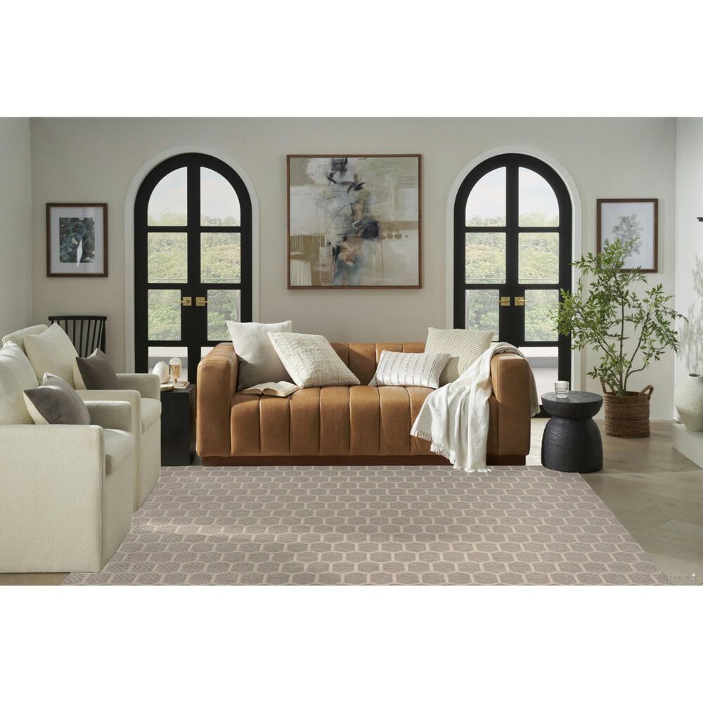 Nourison Twist Reversible 6&#39; x 9&#39; Grey Indoor/Outdoor Area Rug, , large