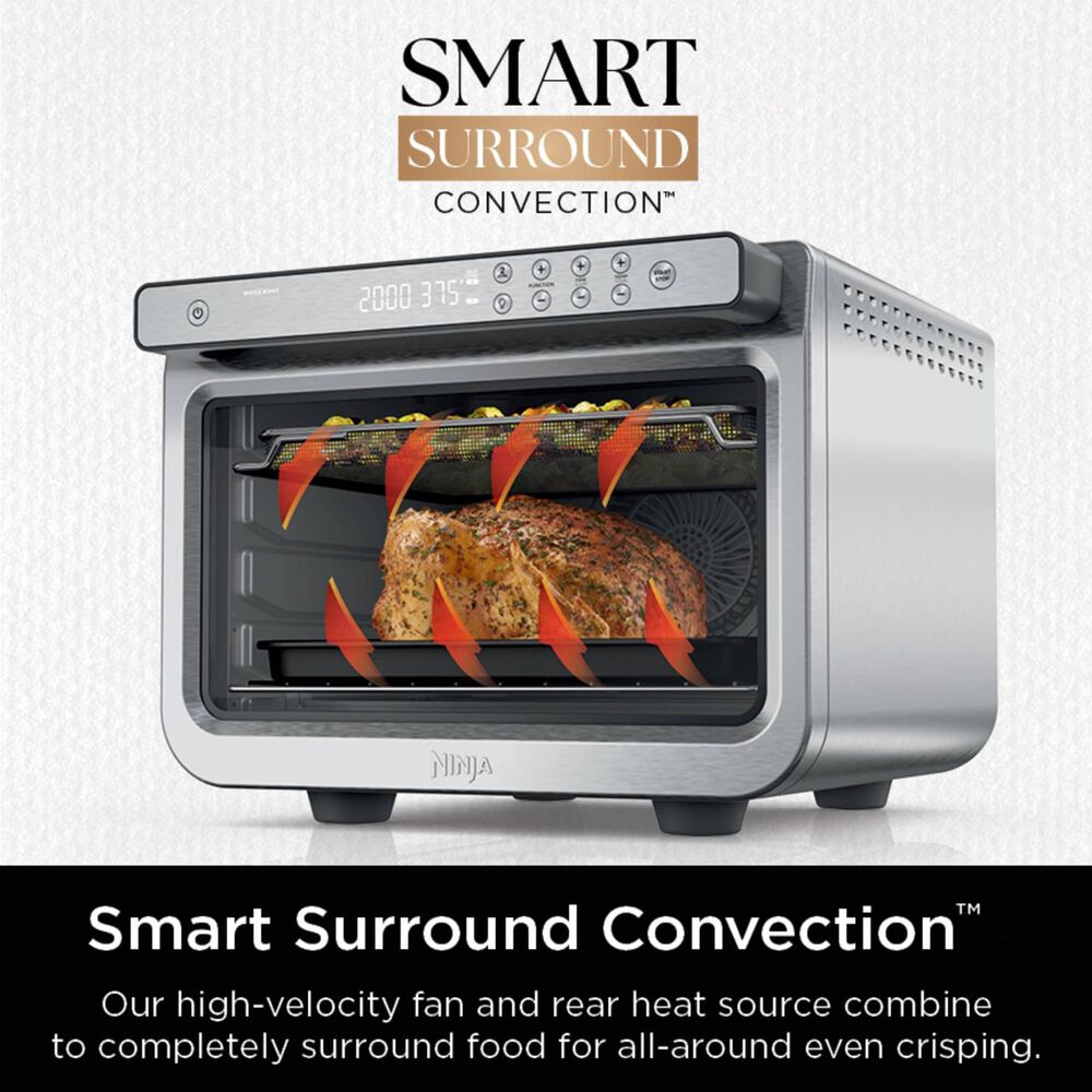 Ninja 10-in-1 Prestige Smart XL Air Fryer Countertop Oven in Stainless Steel and Black, , large