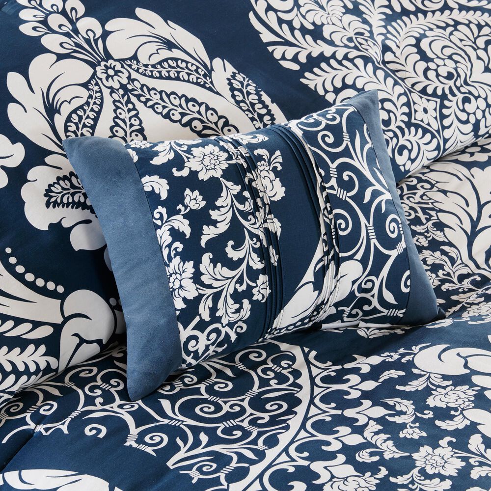 Hampton Park Vienna 7-Piece California King Comforter Set in Indigo, , large