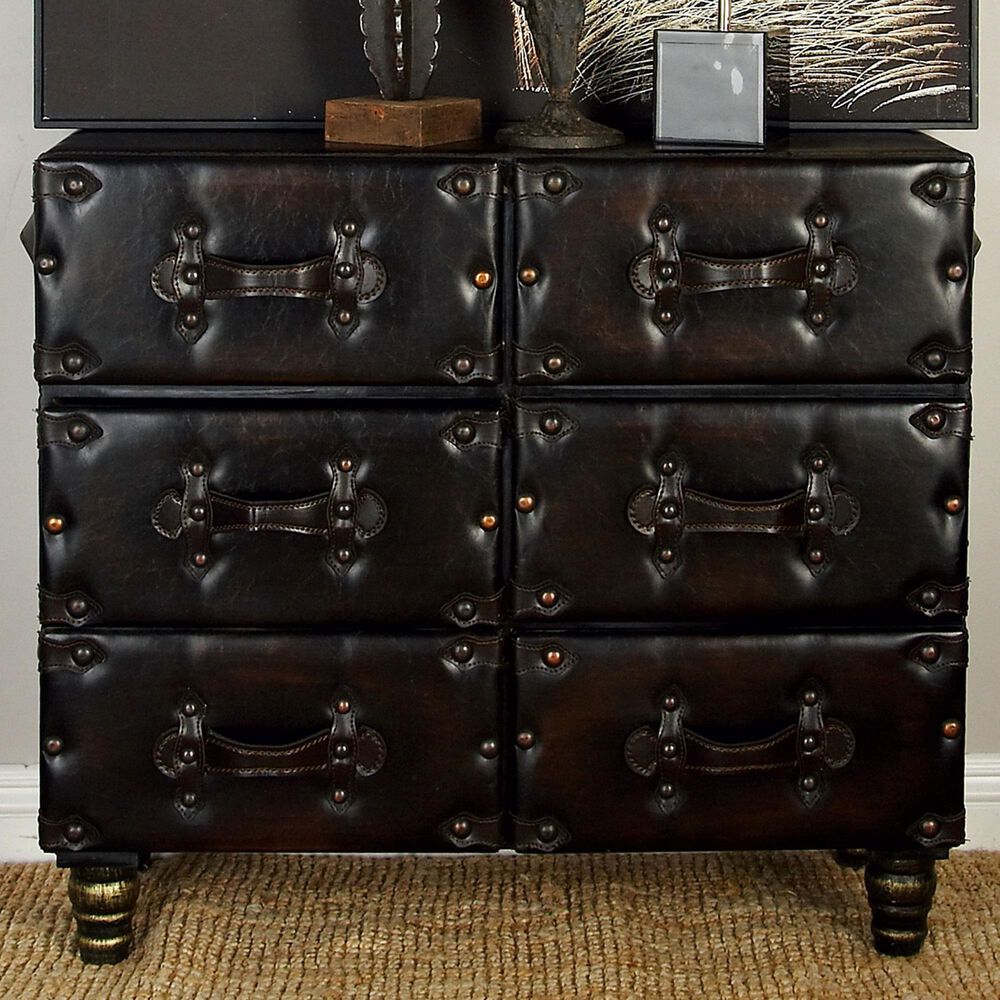Uma Enterprises 6-Drawer Chest in Black, , large