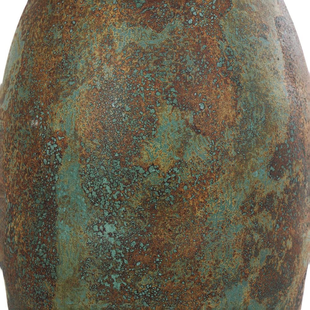Maple and Jade 31&quot; Antique Style Decorative Vase in Weathered Green, , large