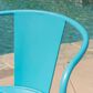 Hearth and Haven Colmar 3-Piece Outdoor Bistro Set in Blue, , large