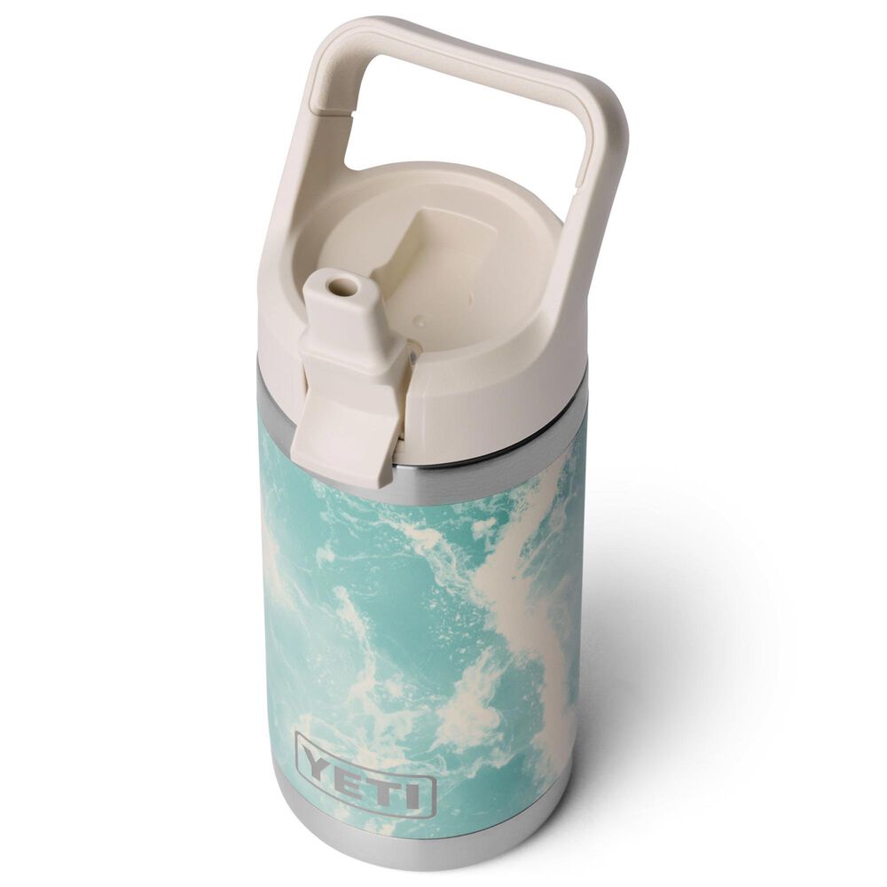 YETI Rambler Jr. 12 Oz Kids Water Bottle with Color-Matched Straw Cap in Sea View, , large