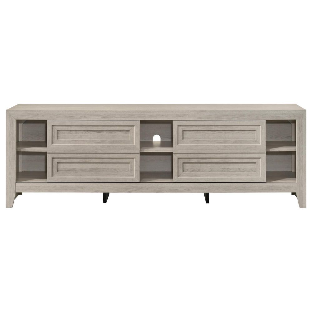 Crown Mark Lorraine 72" TV Stand in Antique White, , large