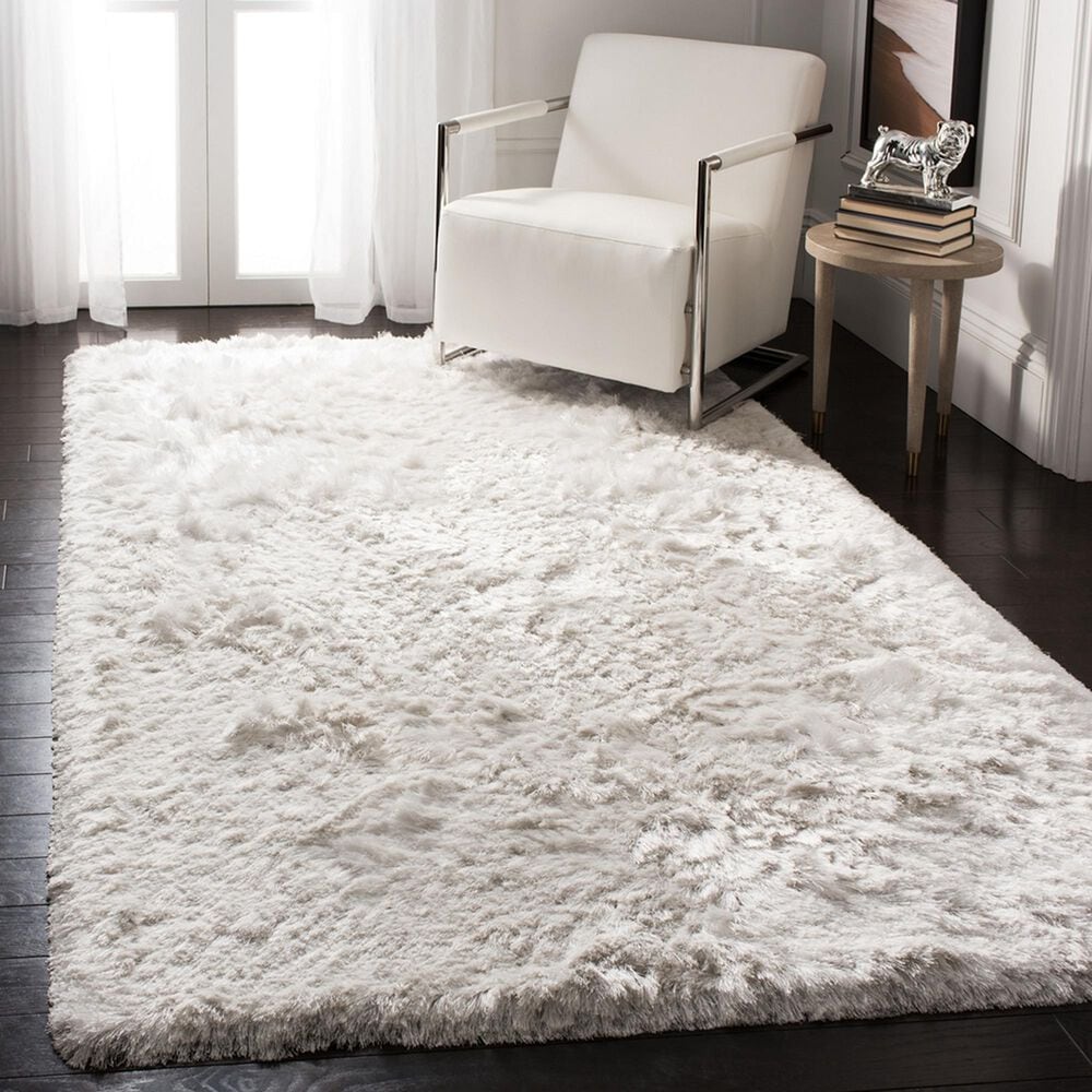 Safavieh Ocean Shag OCG101A 4&#39; x 6&#39; Ivory Area Rug, , large