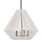 Golden Lighting Valentina 4-Light Pendant in Matte Black with White Shade, , large