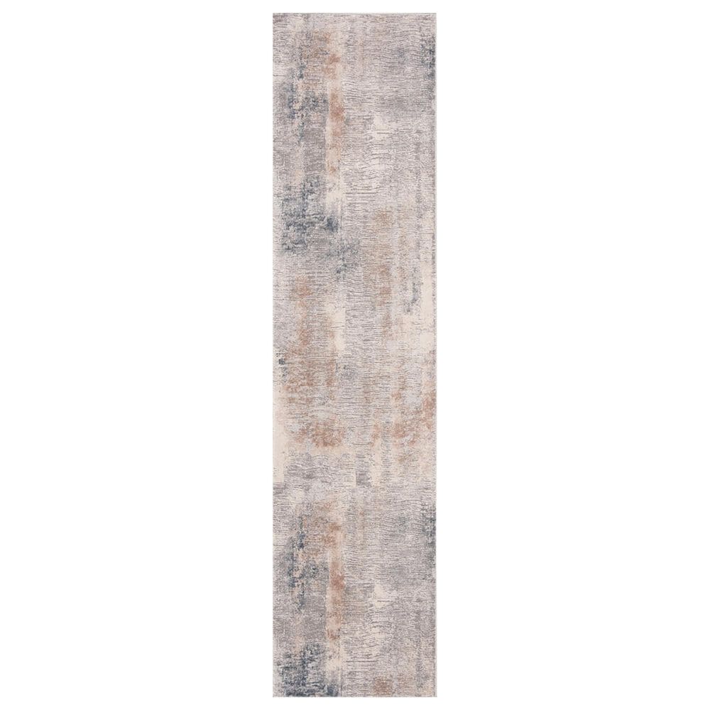Safavieh Invista INV431 2" x 8" Cream and Grey Runner, , large