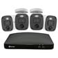 Swann Enforcer 4 Camera 8 Channel 4K Ultra HD DVR Audio/Video Security System in White, , large