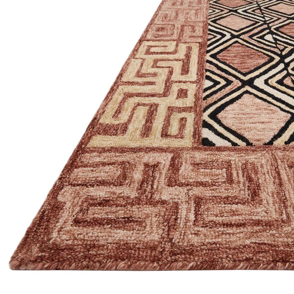 Loloi Nala NAL-06 2&#39;6&quot; x 7&#39;6&quot; Rose and Black Runner, , large