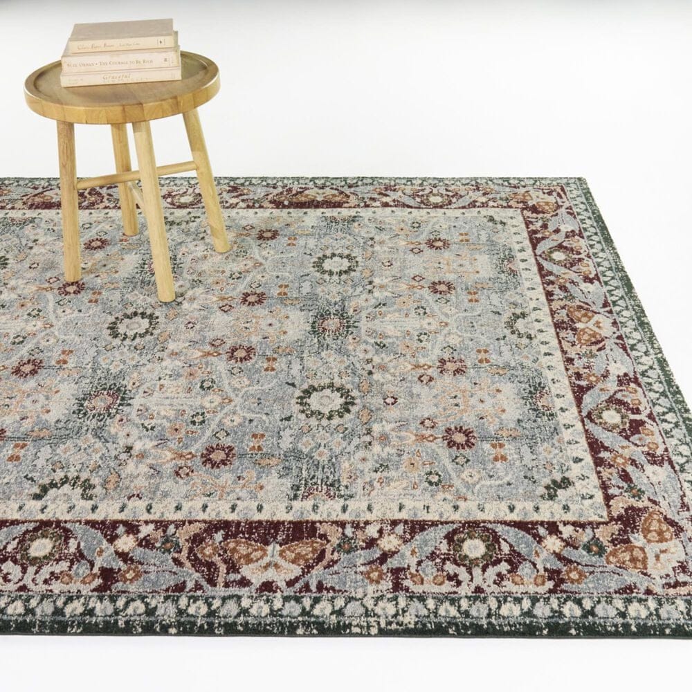 Balta Rugs Reverie Karlovich Blue and Rust 5'3" x 7' Area Rug, , large
