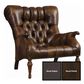Stickley Furniture Fine Upholstery Leopold"s Chair in Rialto Coffee, , large