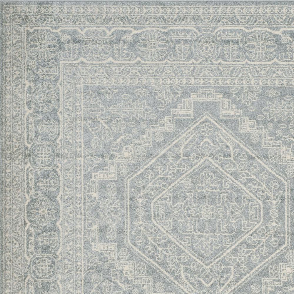 Safavieh Adirondack ADR108T-6R 6&#39; x 6&#39;  Slate/Ivory Round Rug, , large