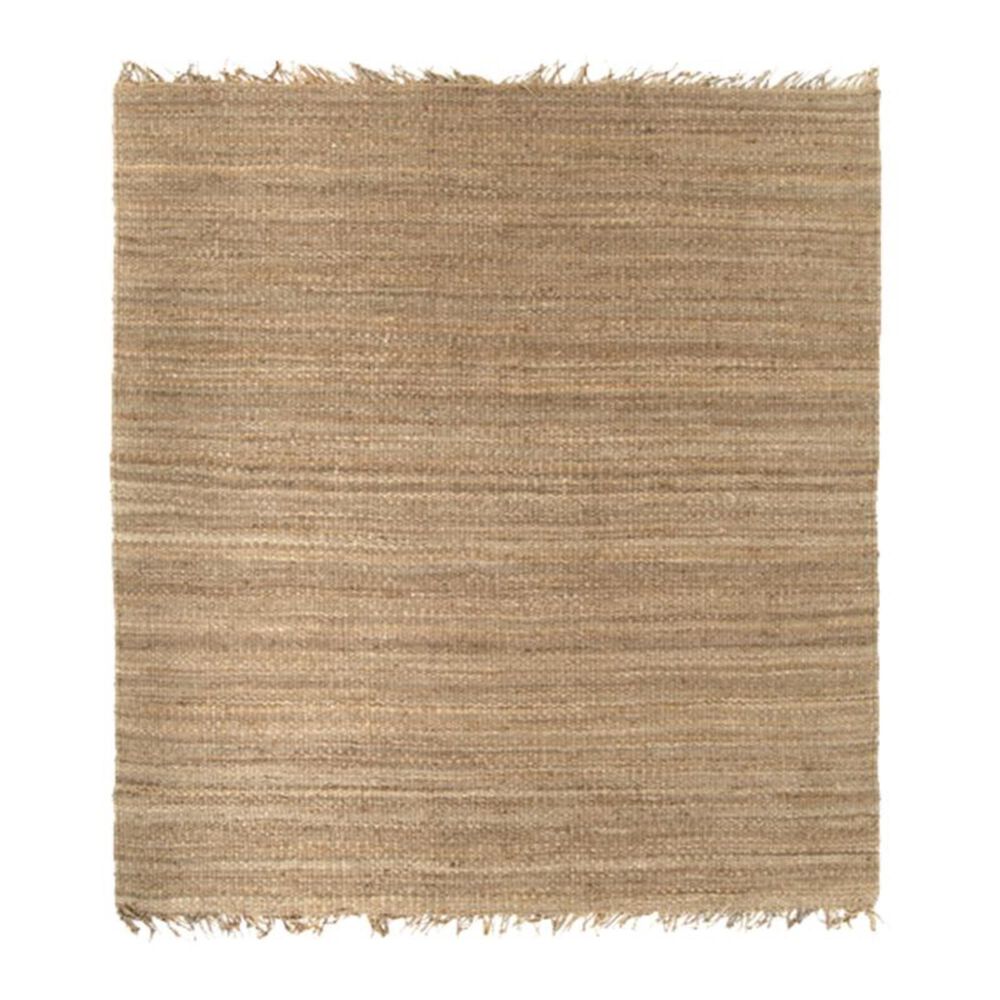 Surya Jute Natural JUTE NATURAL 8" Square Wheat Area Rug, , large