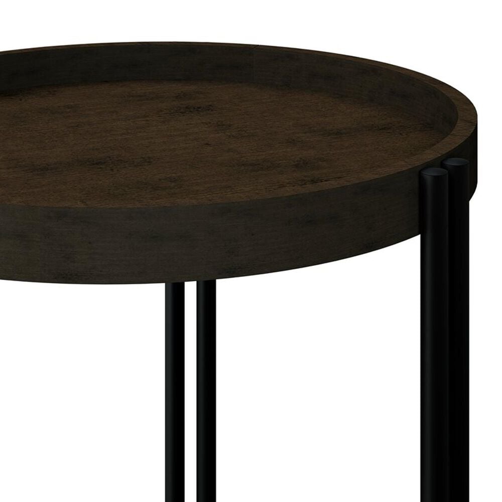 Golden Wave Furniture Huron Nesting Cocktail Table in in Dark Brown and Black, , large
