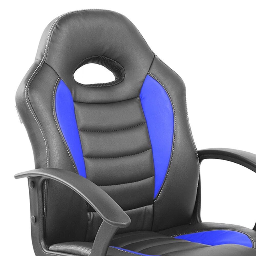 Rta Products Llc Kid&#39;s Gaming and Student Racer Chair with Wheels in Black and Blue, , large