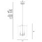 Hunter Sacha 3-Light Cloche Pendant in Brushed Nickel, , large