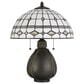 Cal Lighting Tiffany Table Lamp with White and Clear Shade in Dark Bronze, , large