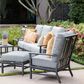 Venture Montana Stationary Sofa with Vesper Fog Cushion in Graphite, , large
