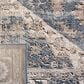 Safavieh Oregon 3" x 5" Ivory and Blue Area Rug, , large