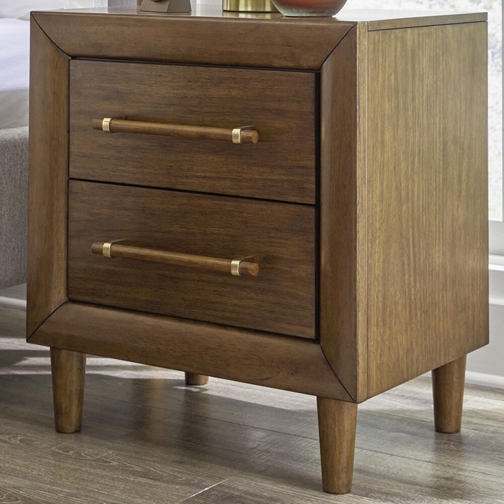 Ashley Lyncott 2-Drawer Nightstand in Brown, , large