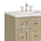 James Martin Vanities Breckenridge 36" Single Vanity in Whitewashed Oak with 3 cm Ethereal Noctis Quartz Top, , large