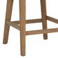 Linon Home Decor Tucker Counter Stool with Cream Cushion in Natural Brown (Set of 2), , large