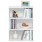 HOMLUX 3-Tier Open Shelf Bookcase in Plain White, , large