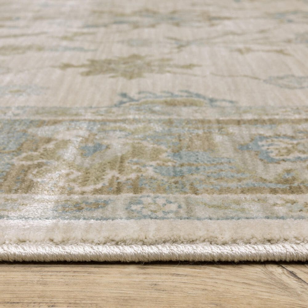 Oriental Weavers Maeve MAE10 Beige and Blue 5&#39;3&quot; x 7&#39;6&quot; Area Rug, , large